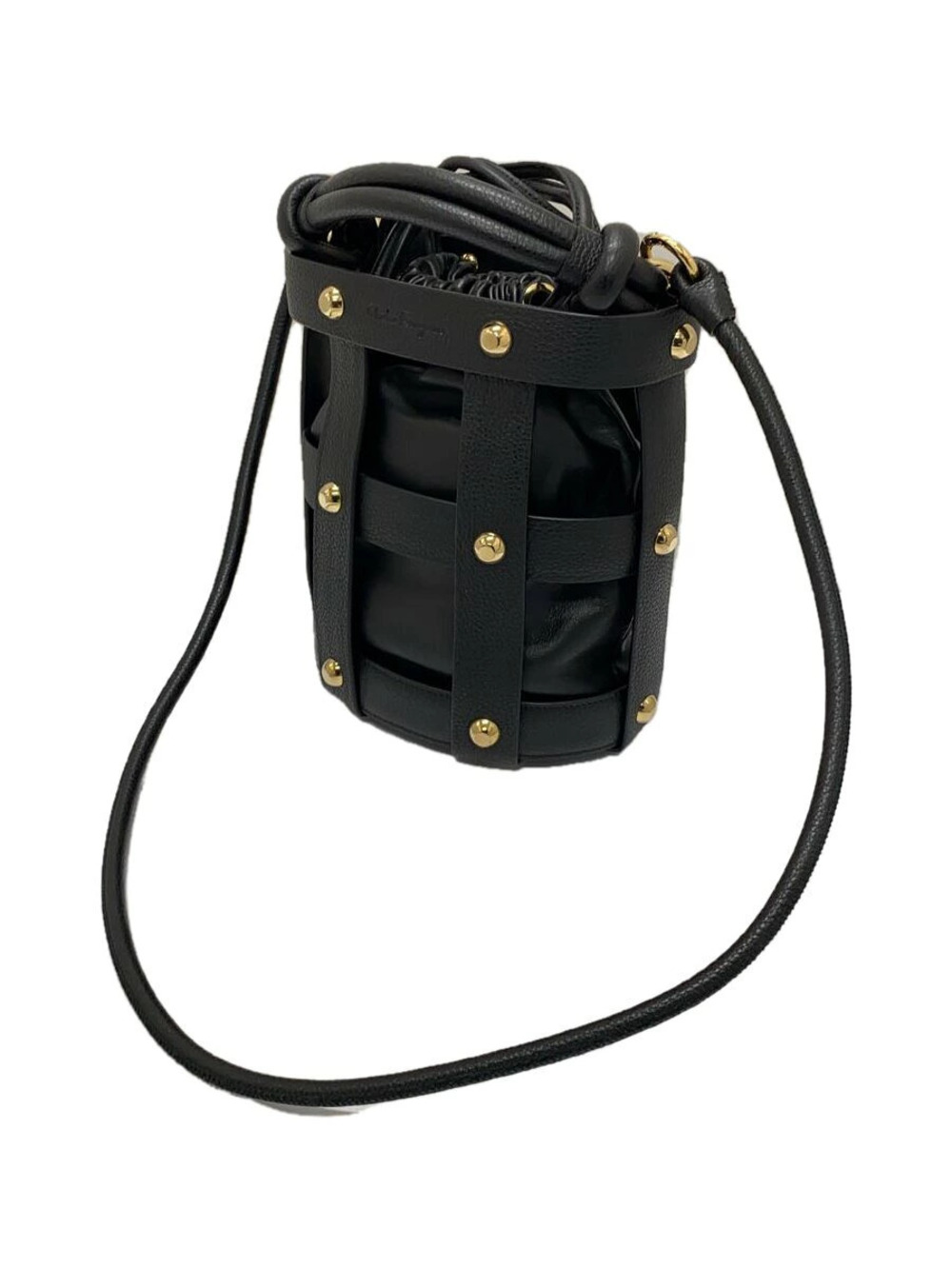 Salvatore Ferragamo Shoulder Bag Leather Black
